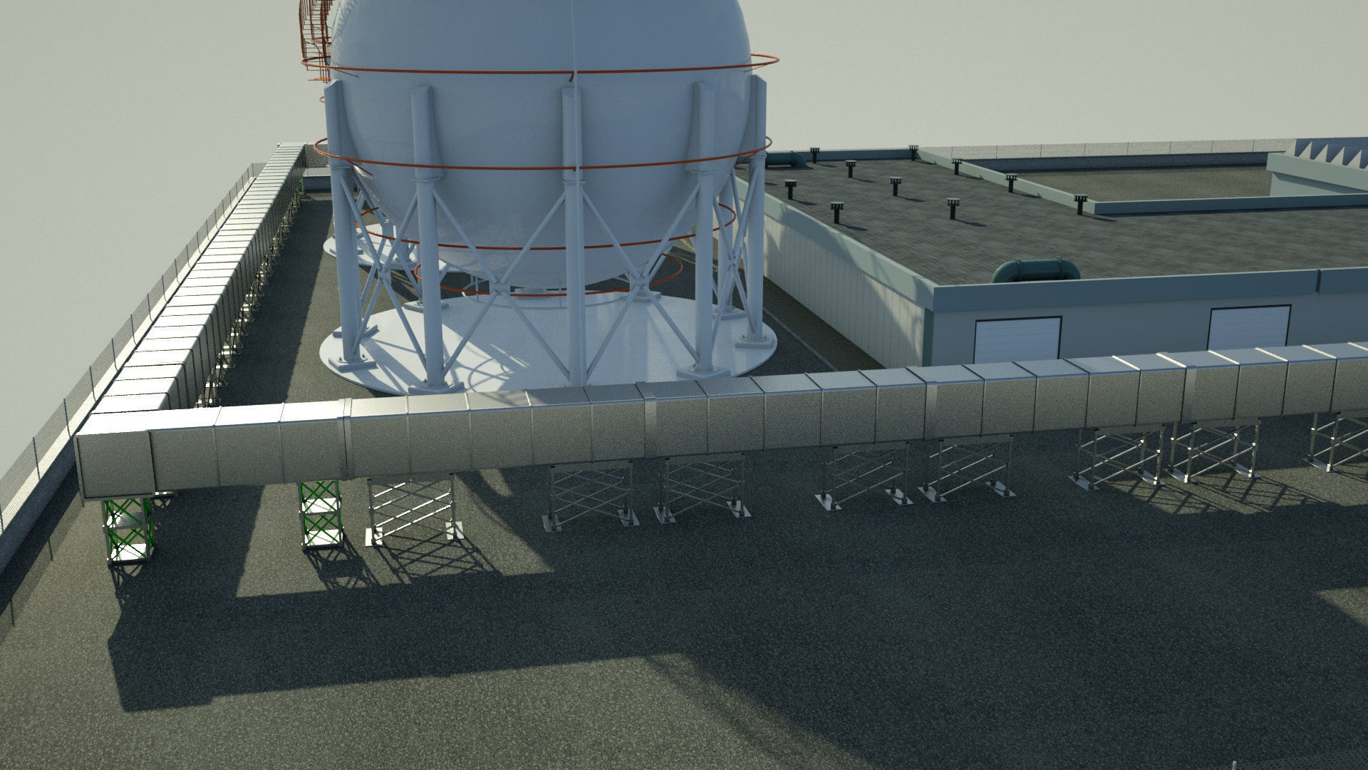 Factory industrial building 3D model 3D model_7