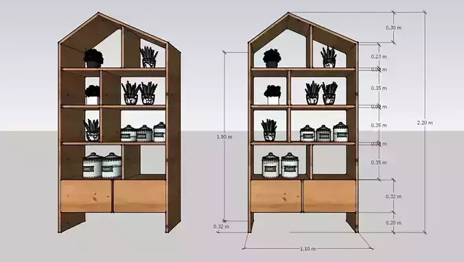 CAFE  SHELE STYLE FOR ALL SPACE