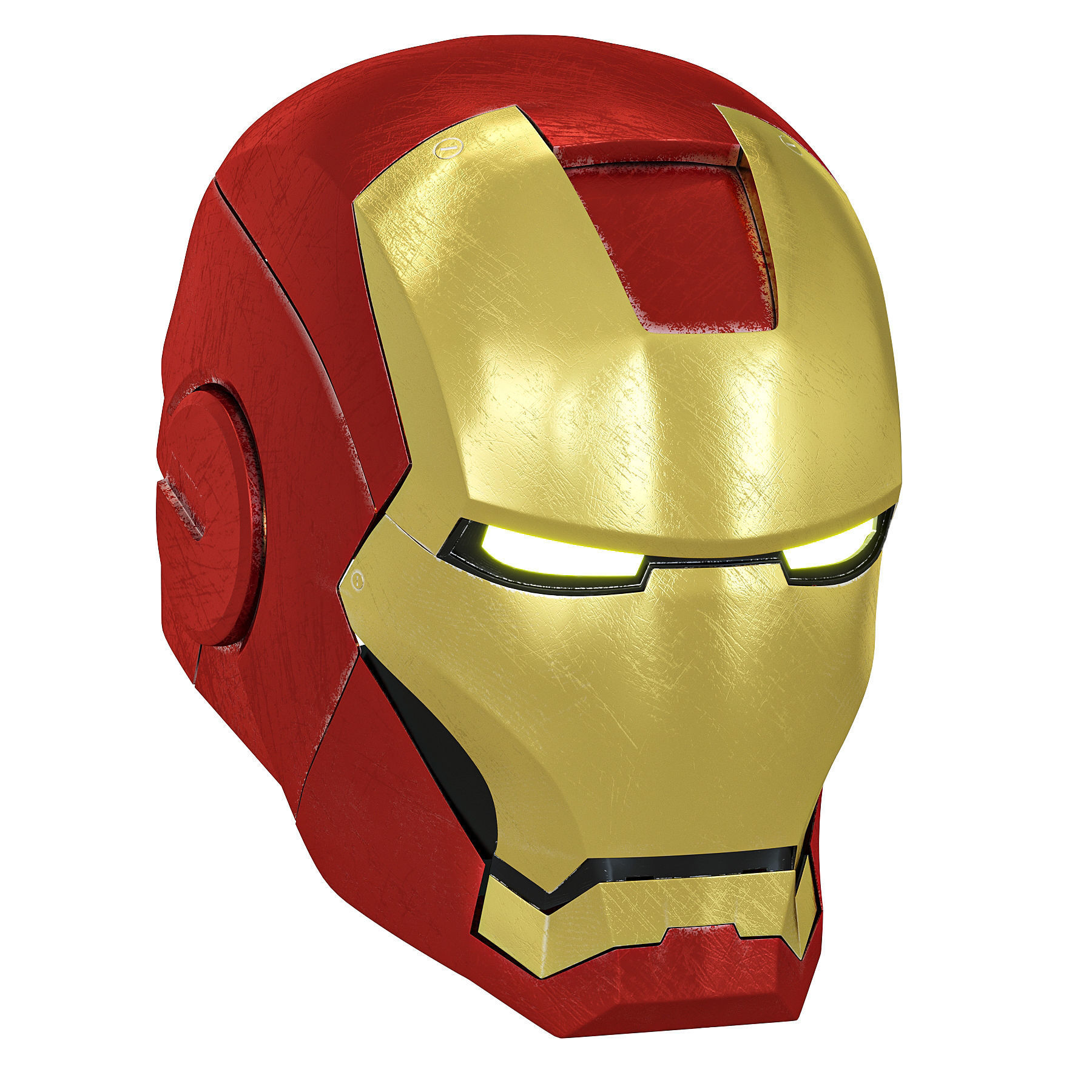 Iron Man Helmet Low-poly 3D model_1