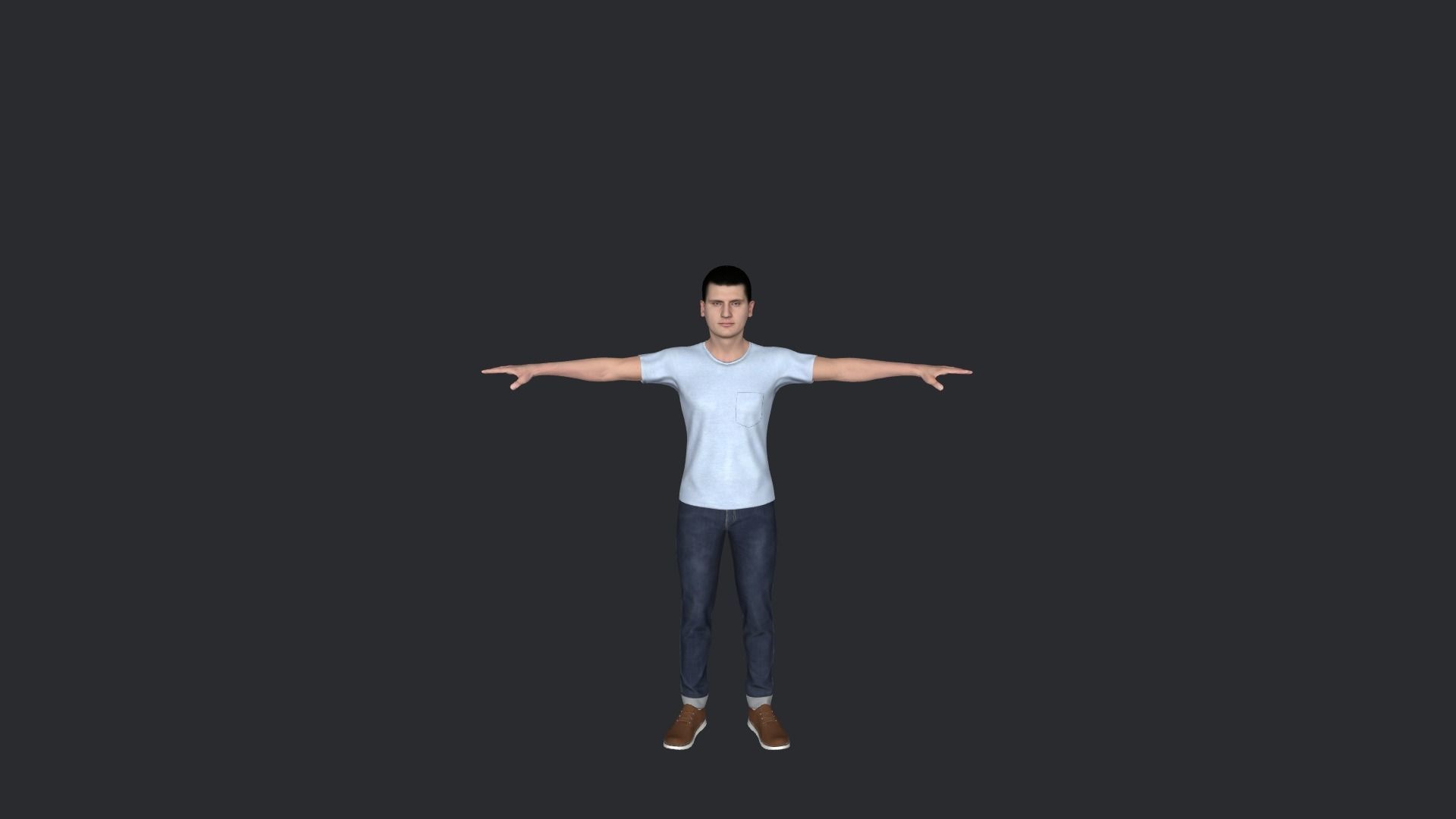 Nikola Jokic Hyper Realistic Full Body Rigged Character 3D model_4