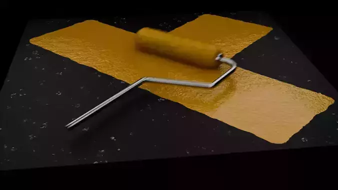 Paint Roller 3D model