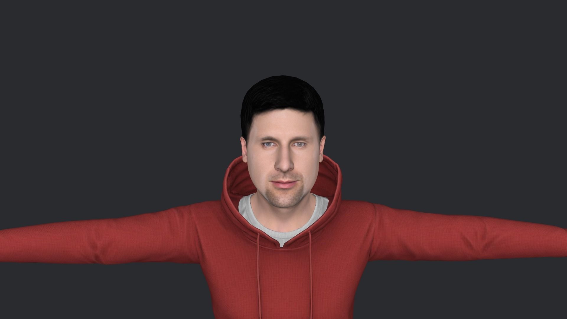 Novak Djokovic Hyper Realistic Full Body Rigged Character 3D model_7