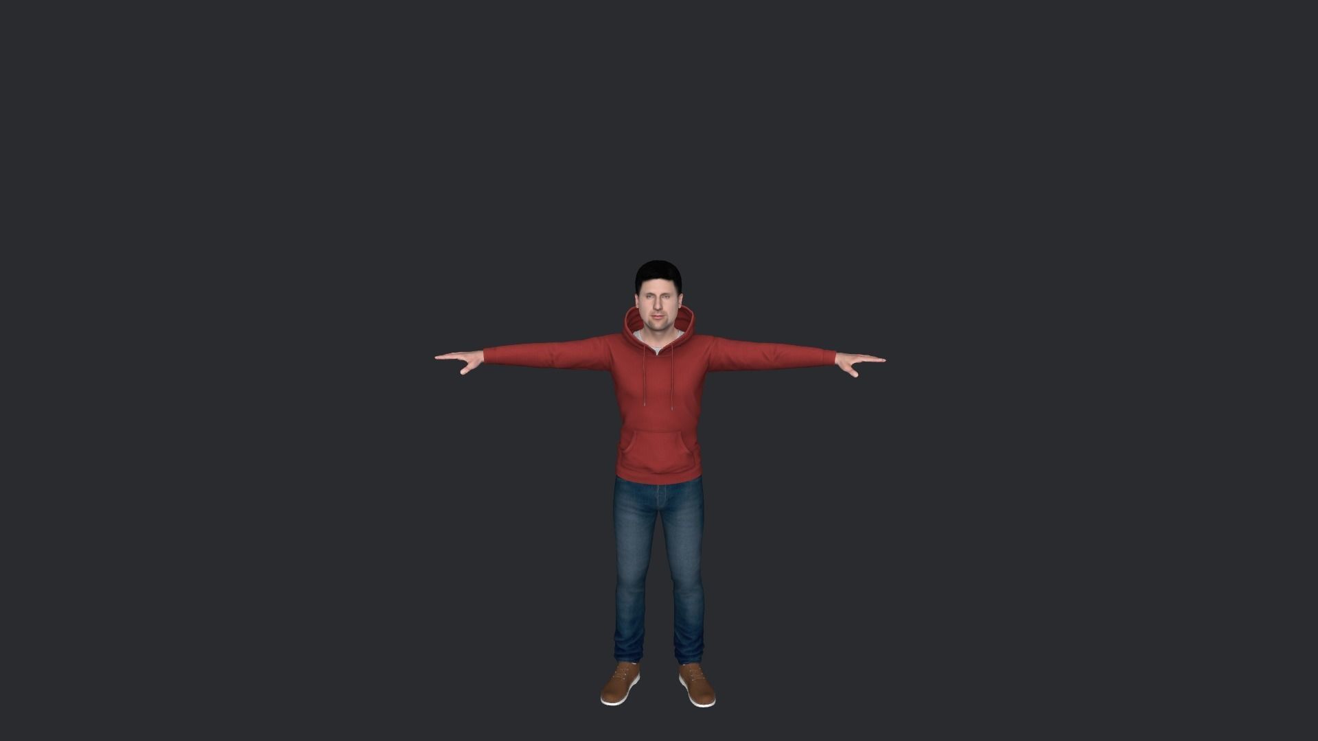 Novak Djokovic Hyper Realistic Full Body Rigged Character 3D model_9