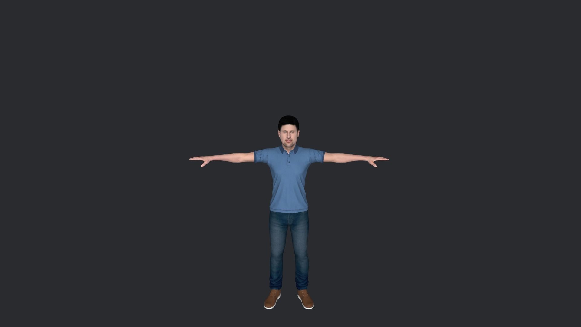 Novak Djokovic Hyper Realistic Full Body Rigged Character 3D model_15