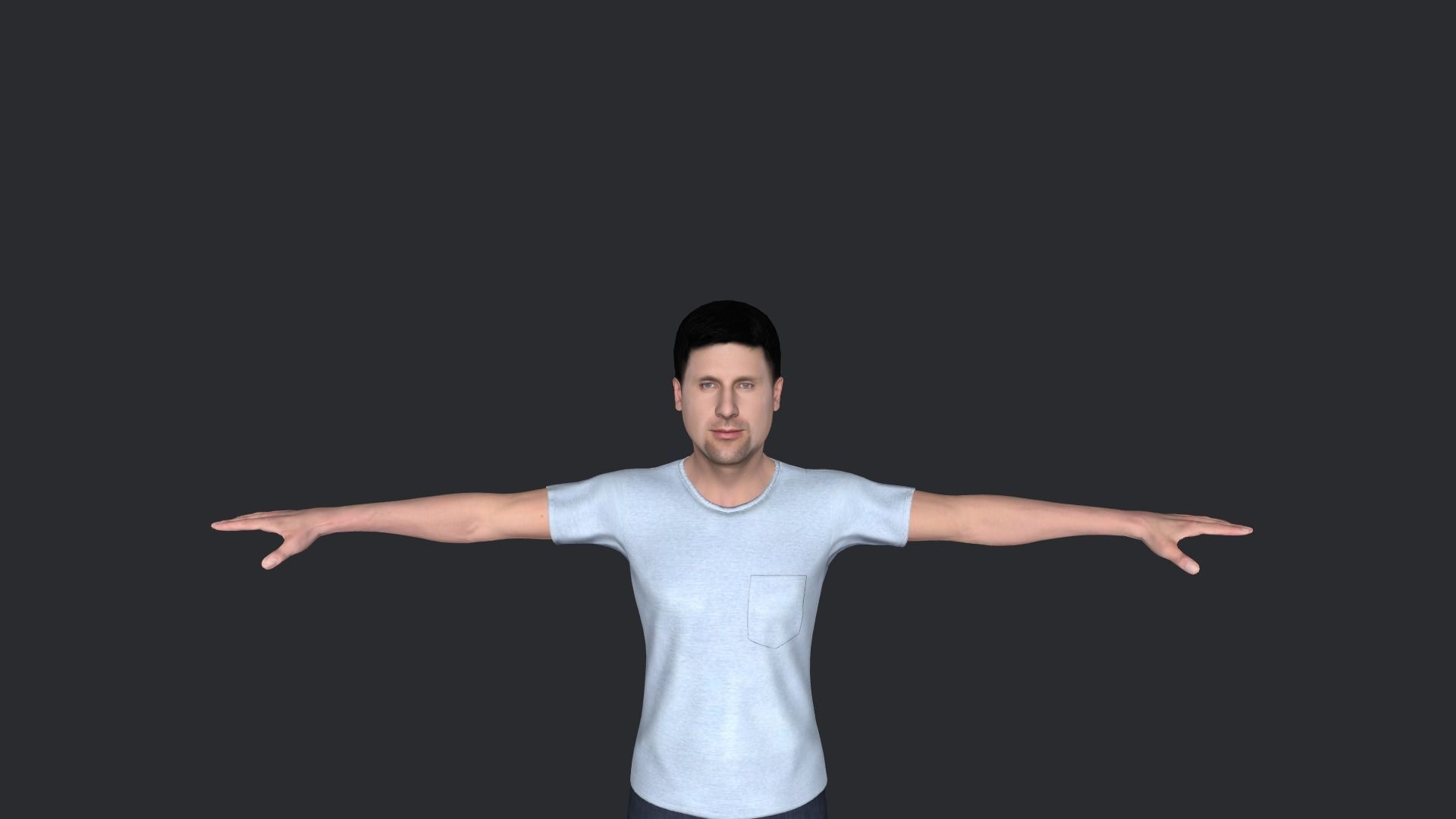Novak Djokovic Hyper Realistic Full Body Rigged Character 3D model_3
