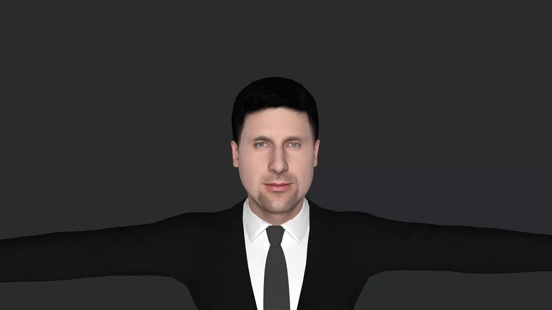 Novak Djokovic Hyper Realistic Full Body Rigged Character 3D model_0