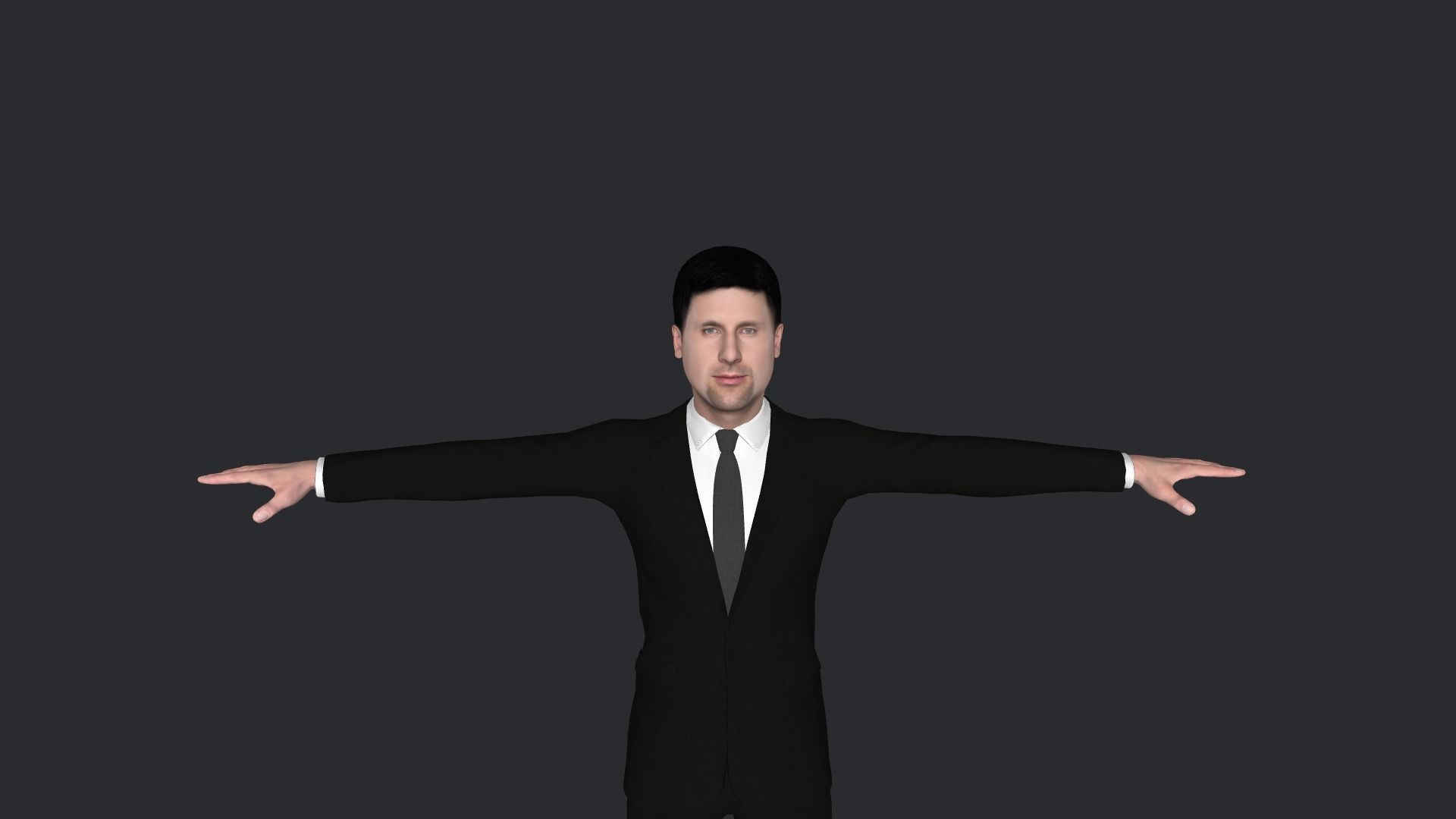 Novak Djokovic Hyper Realistic Full Body Rigged Character 3D model_11