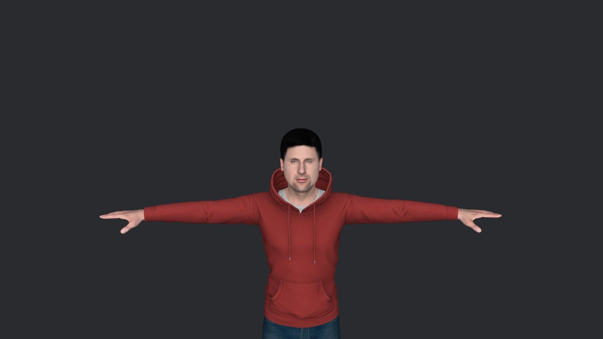 Novak Djokovic Hyper Realistic Full Body Rigged Character 3D model_8
