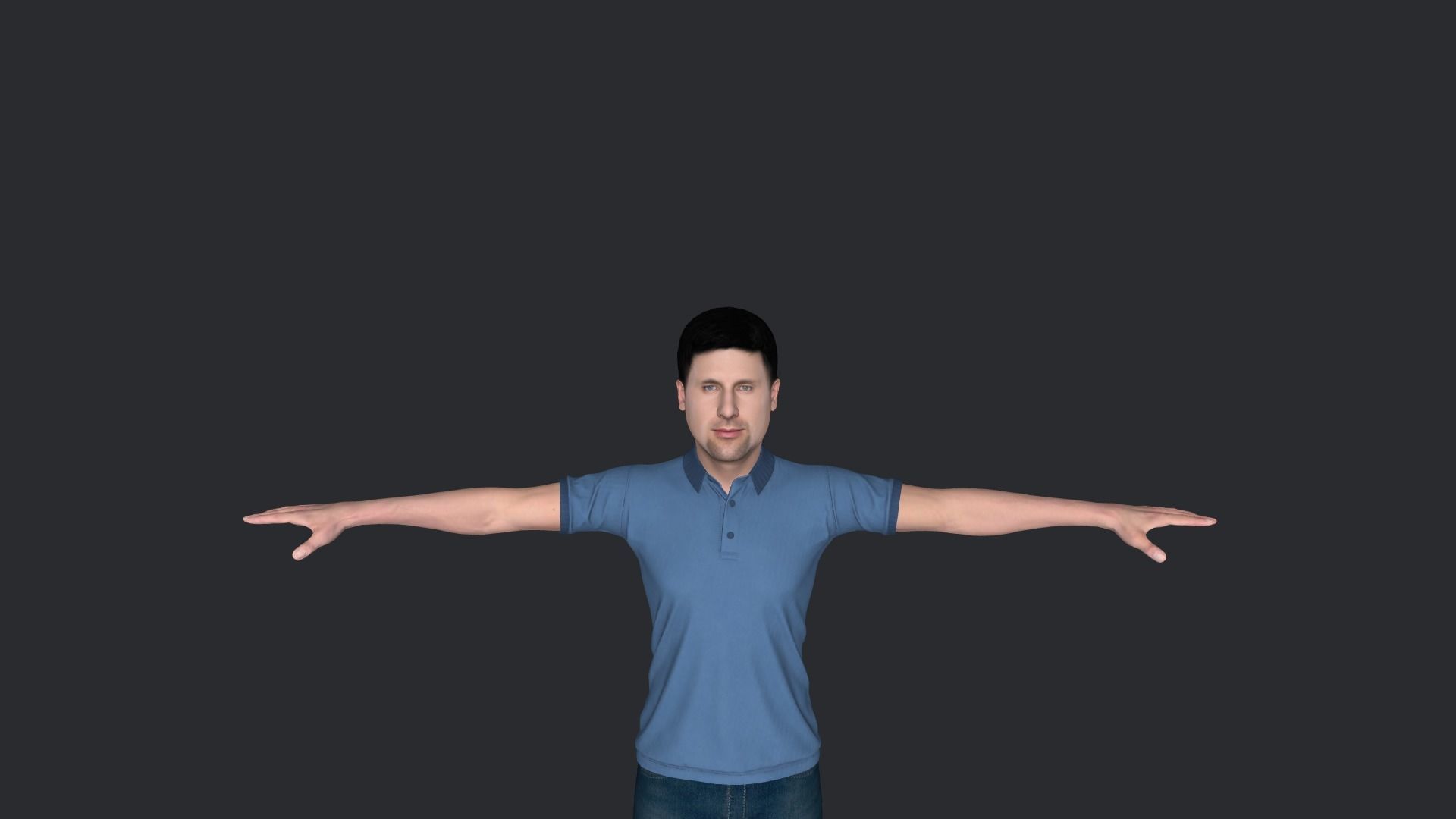 Novak Djokovic Hyper Realistic Full Body Rigged Character 3D model_14