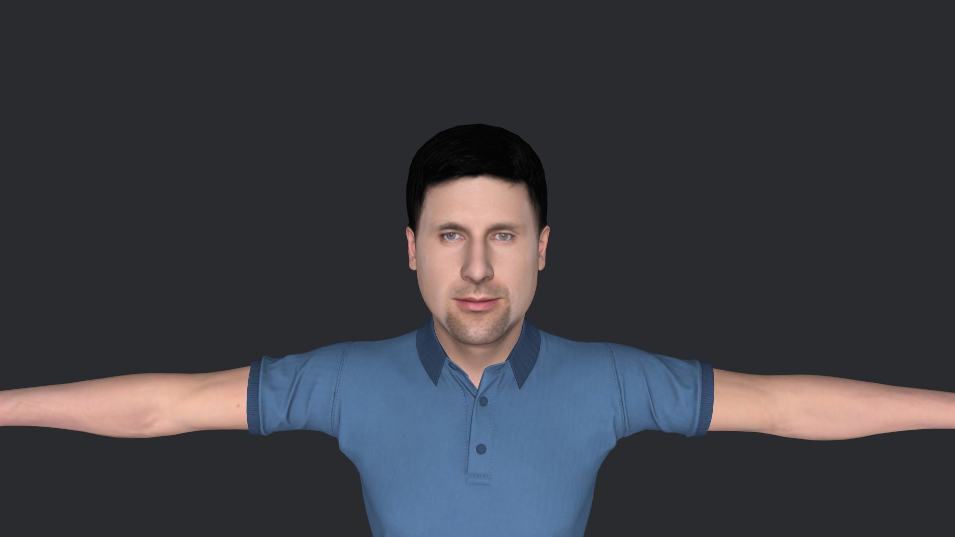 Novak Djokovic Hyper Realistic Full Body Rigged Character 3D model_13