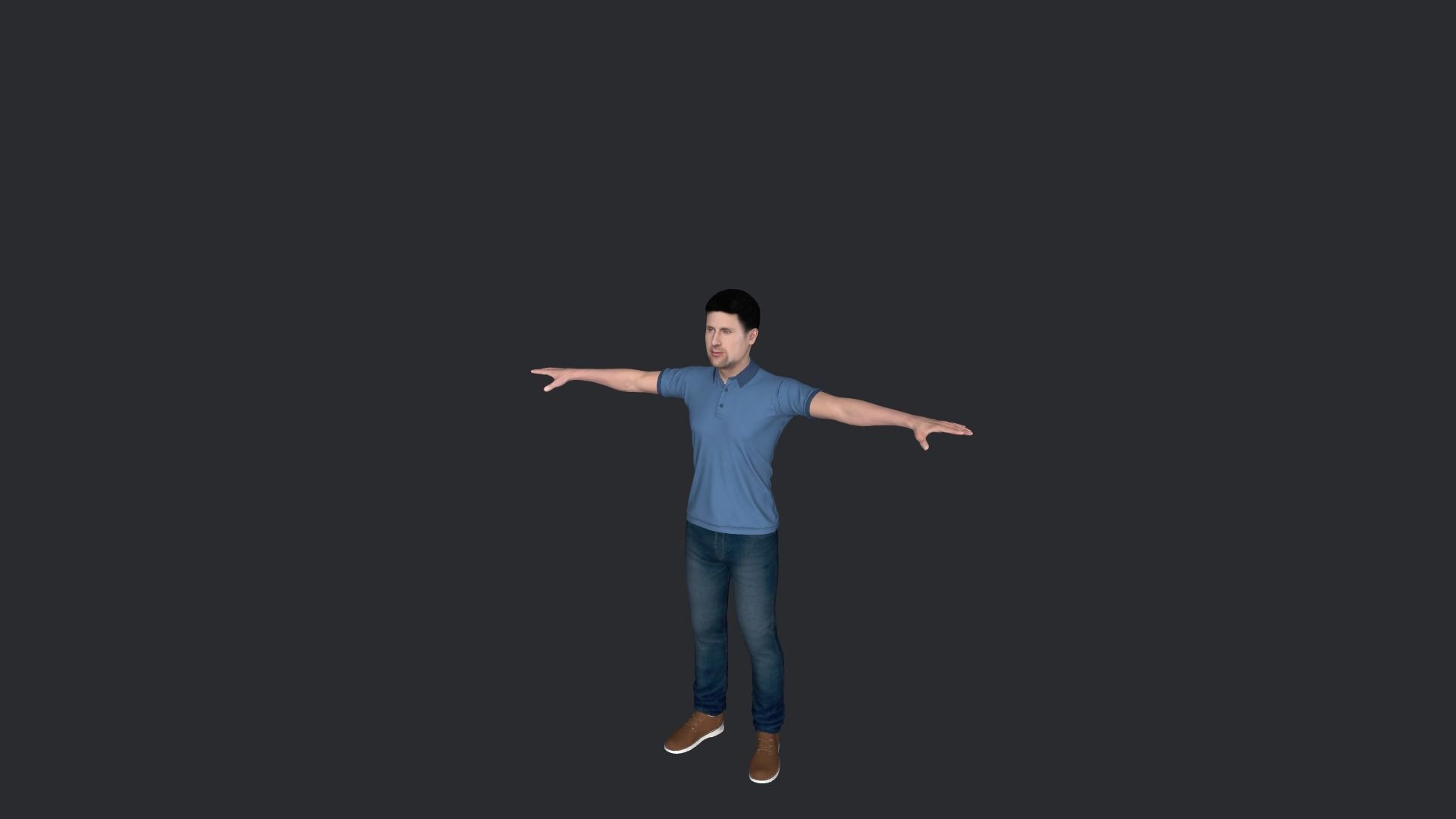 Novak Djokovic Hyper Realistic Full Body Rigged Character 3D model_16