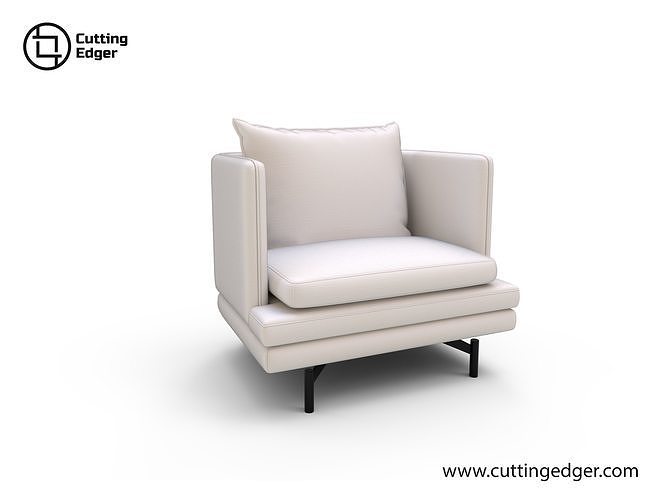 Modern Stylish Arm Chair 3D model