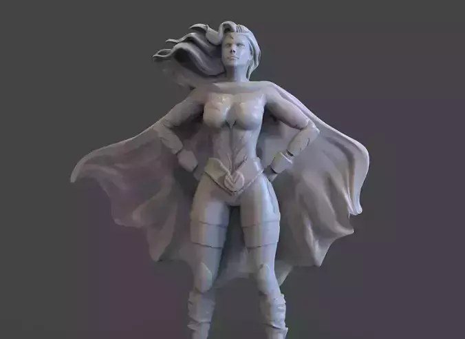 Superhero Girl Statue