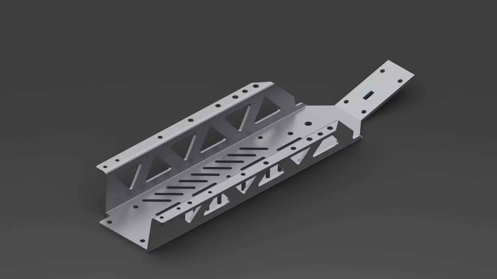 hpi - rovan baja chassis 3D model_0