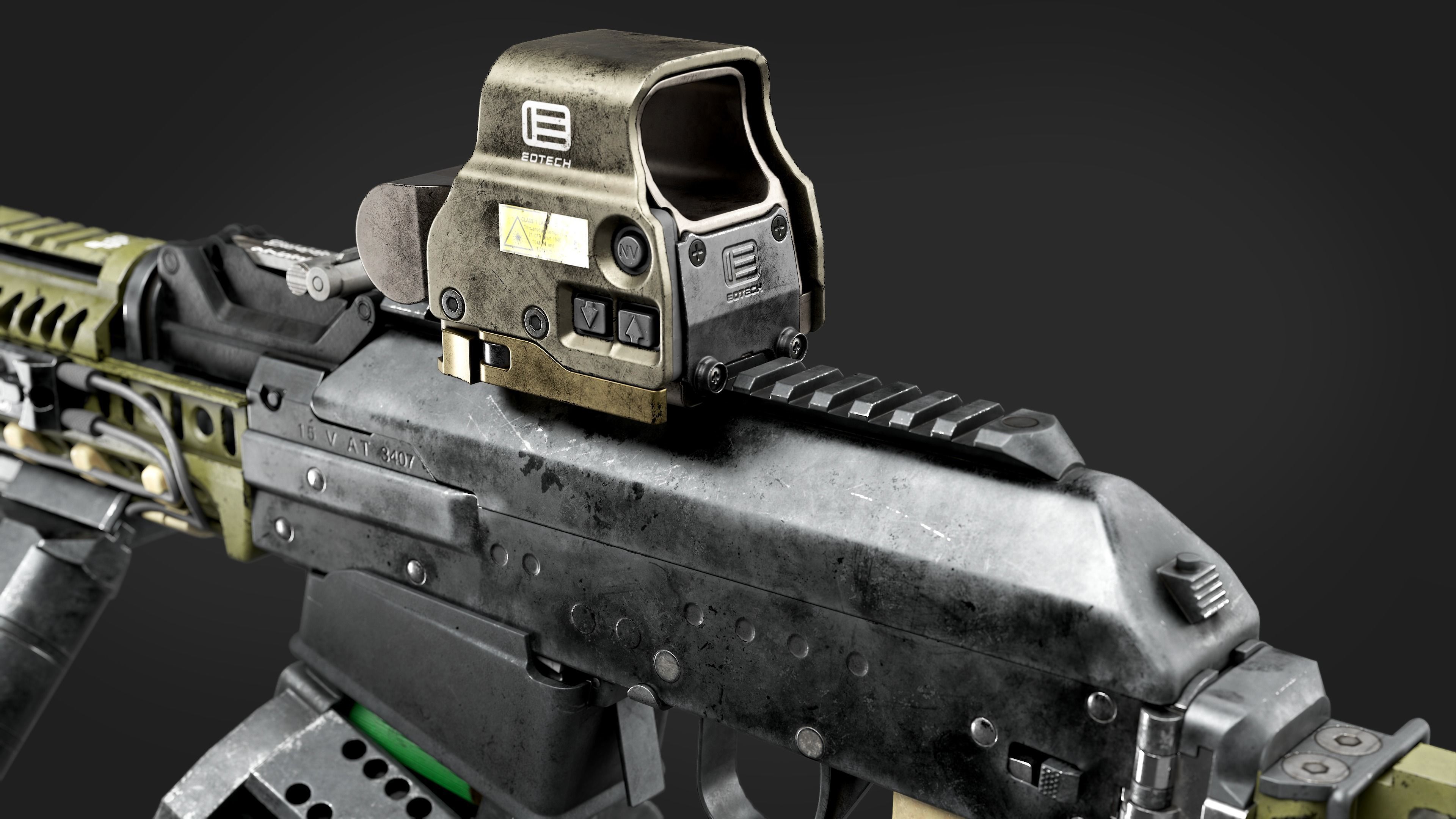 Vepr-12 Modular Semi-Automatic Shotgun  Low-poly 3D model_6