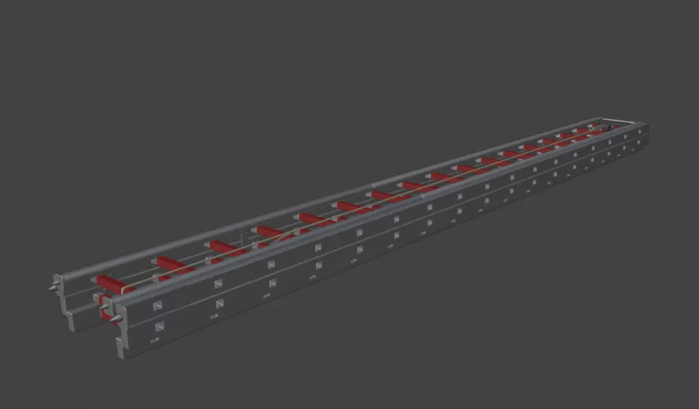 Feuerwehr 3-Teilige Schiebleiter 3D model_0