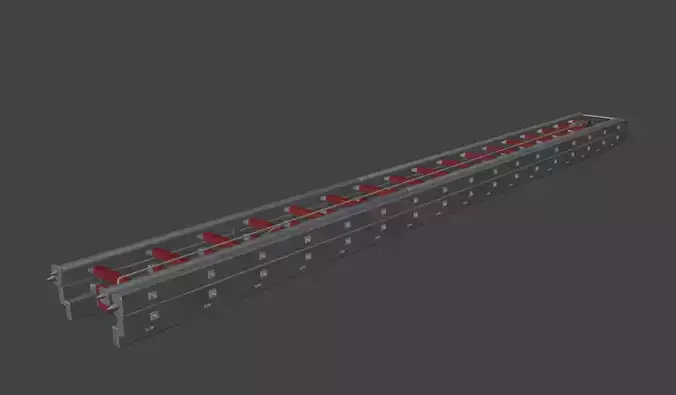 Feuerwehr 3-Teilige Schiebleiter 3D model