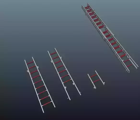 Feuerwehr 4-Teilige Steckleiter