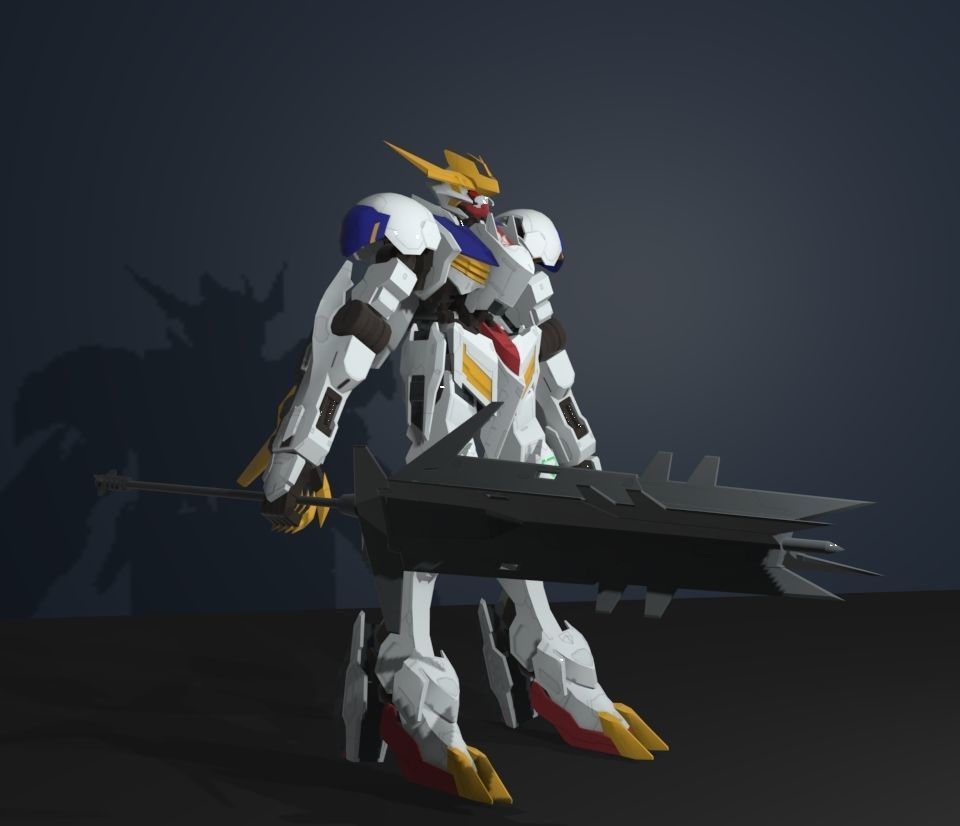 gundam barbatos 3D model_3
