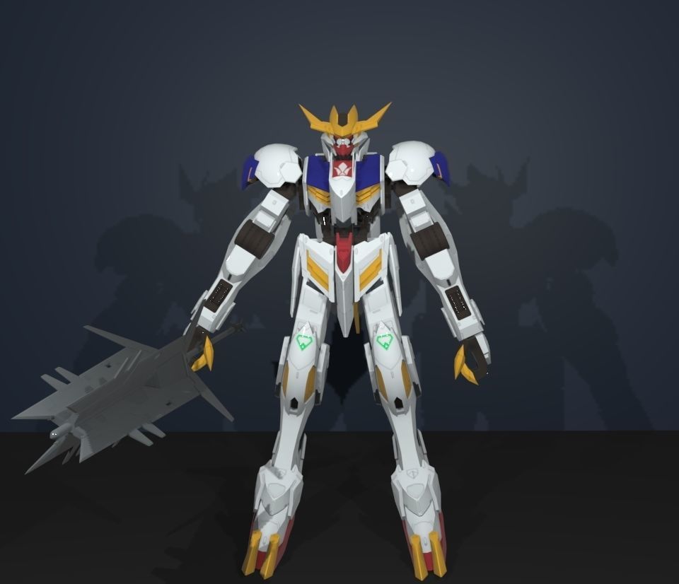 gundam barbatos 3D model_1