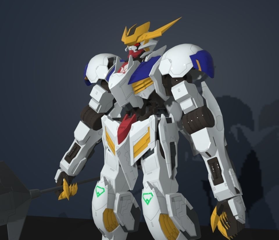 gundam barbatos 3D model_2