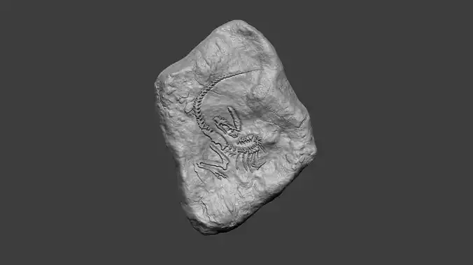 Tyrannosaur Complete Mineral Fossile - Realistic Printable Resin 3D print model