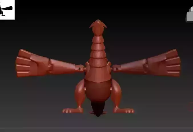 Pokemon Lugia Articulado 3D print model