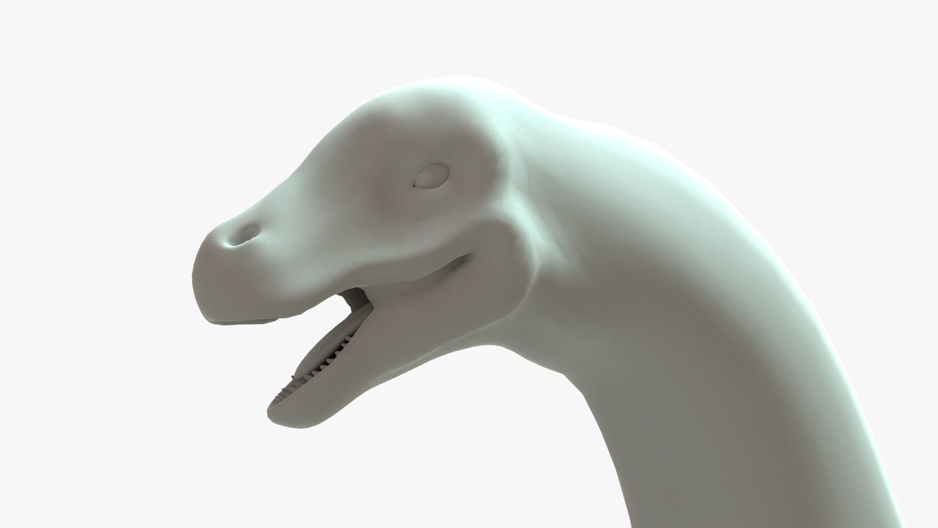 Argentinosaurus Rigged Basemesh Low-poly 3D model_10