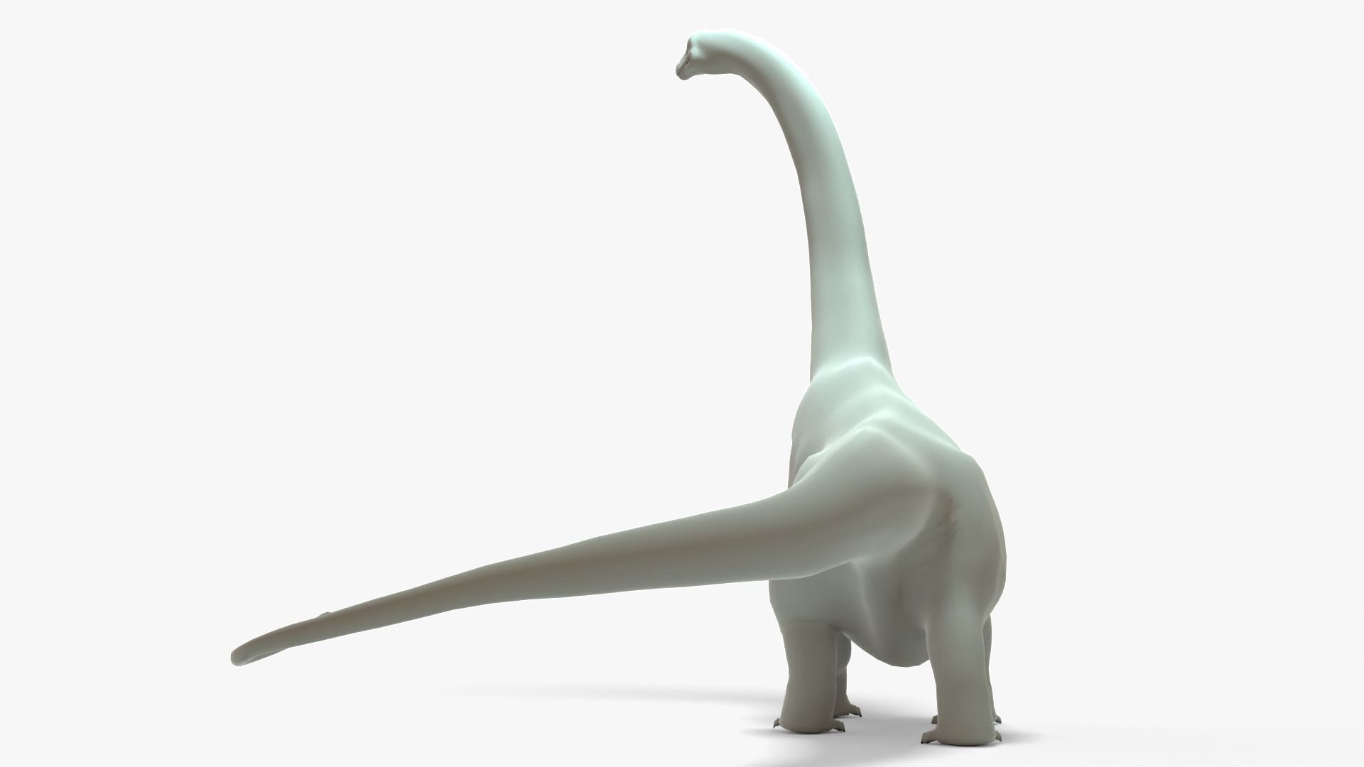 Argentinosaurus Rigged Basemesh Low-poly 3D model_5