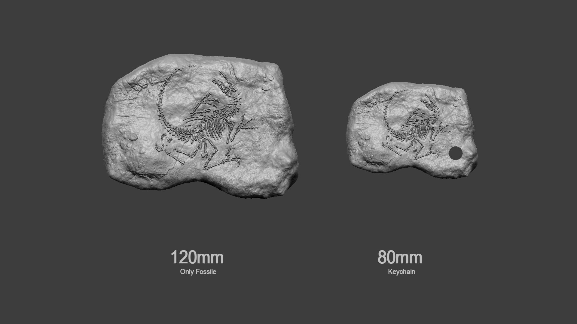 10 Mineral Fossiles Collection - Realistic Printable Resin _13