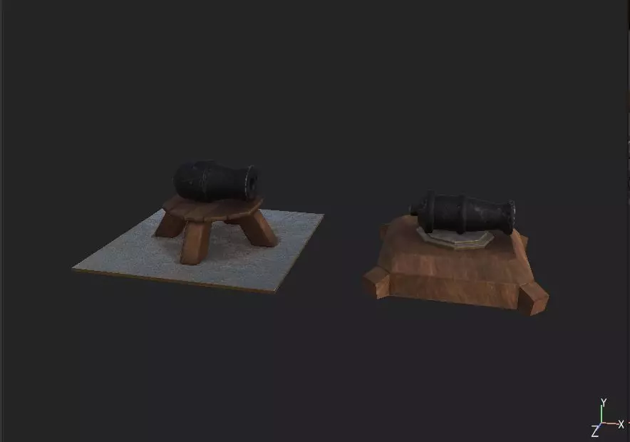 Cannon 3D model