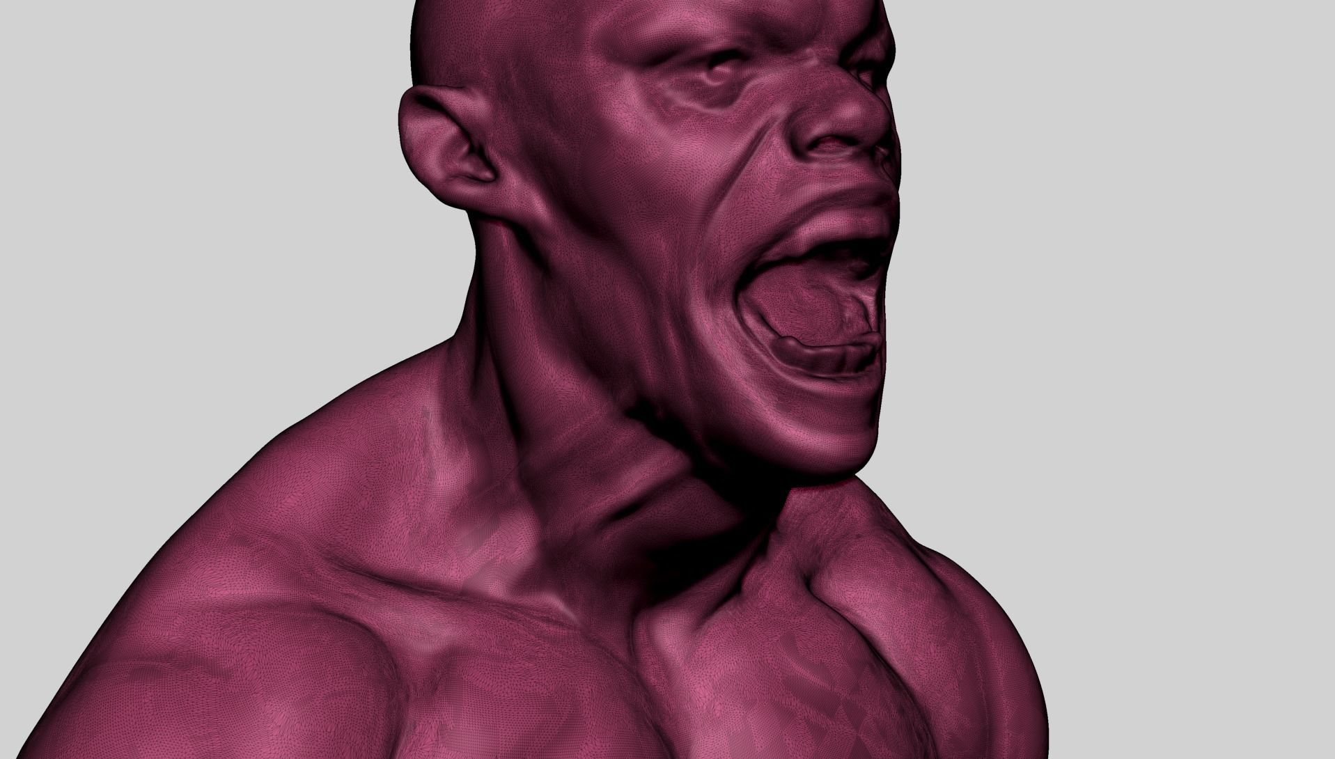 Male Upper Body B 3D model_9