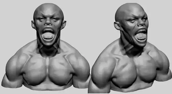 Male Upper Body B 3D model