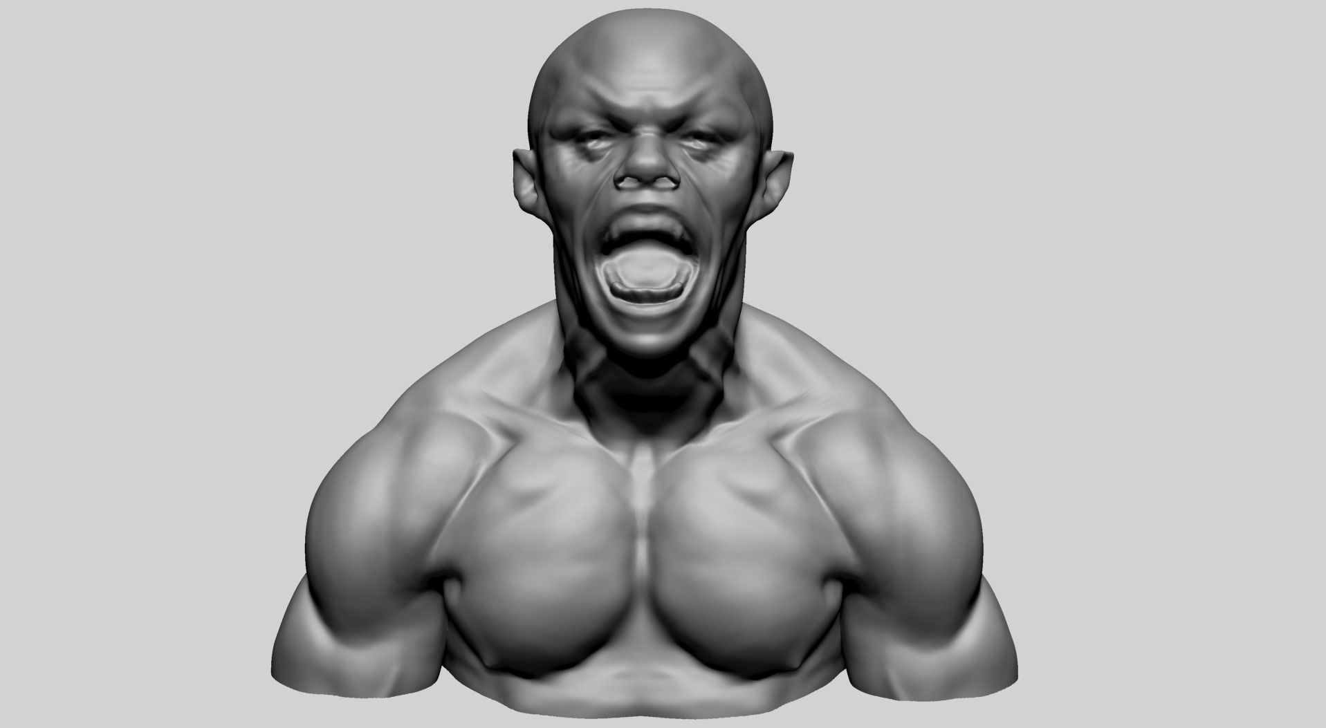 Male Upper Body B 3D model_7