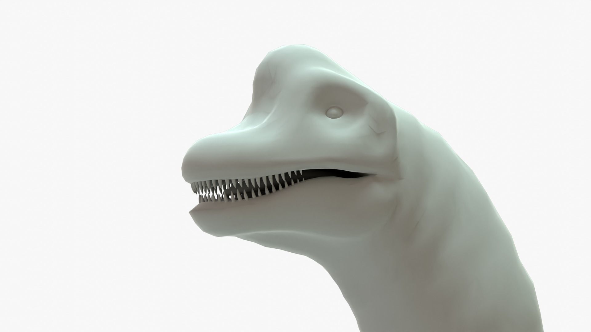 Brachiosaurus Rigged Basemesh Low-poly 3D model_10