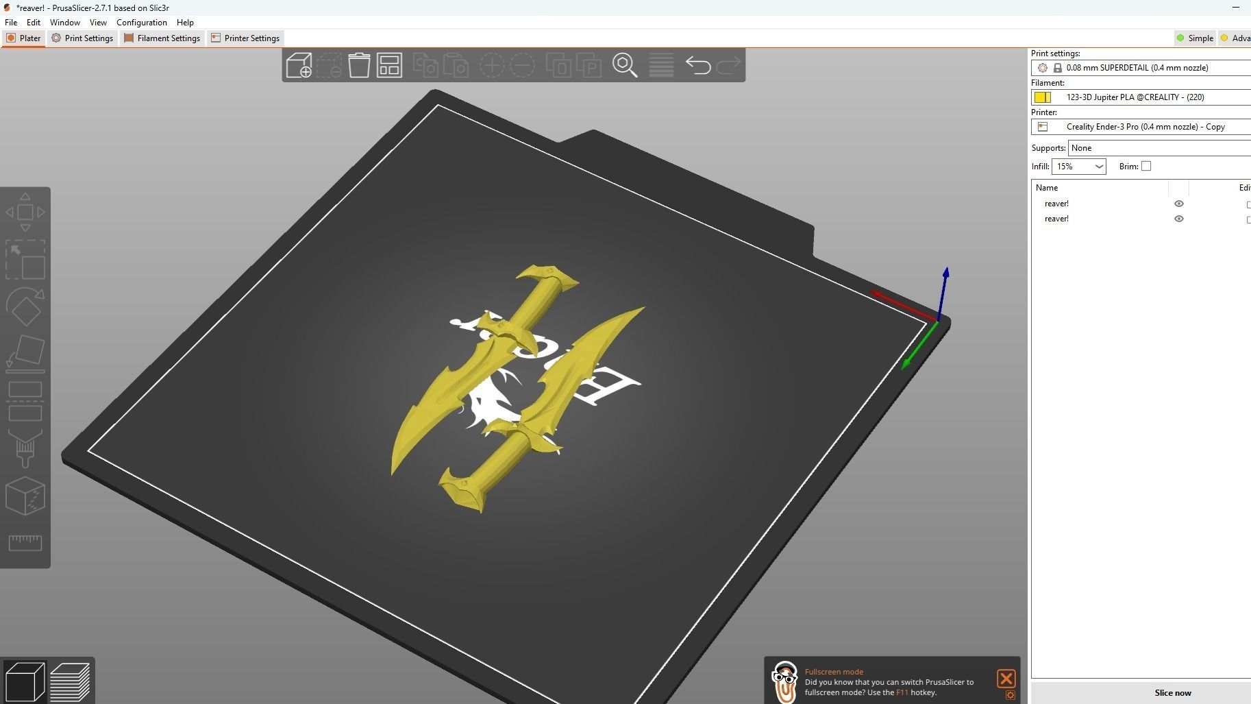 Reaver Knife Valorant 3D print model_2