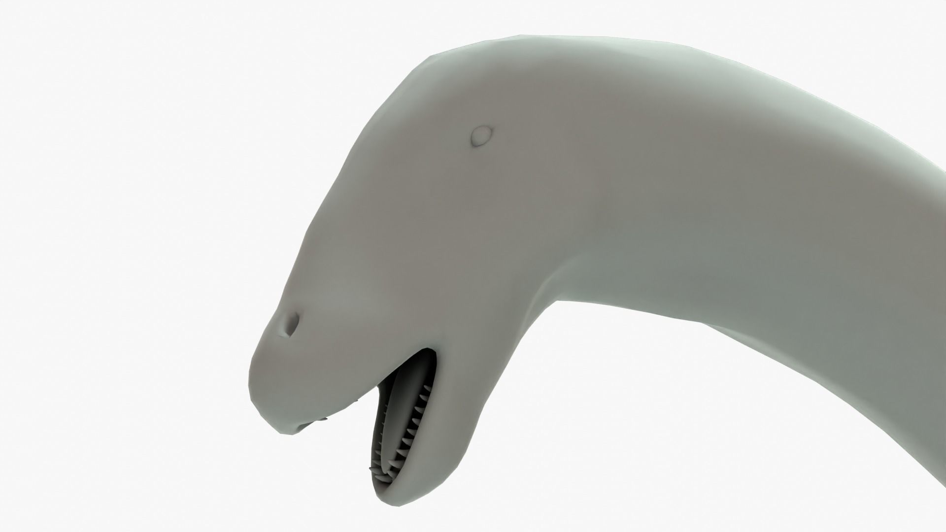 Brontosaurus Rigged Basemesh Low-poly 3D model_4