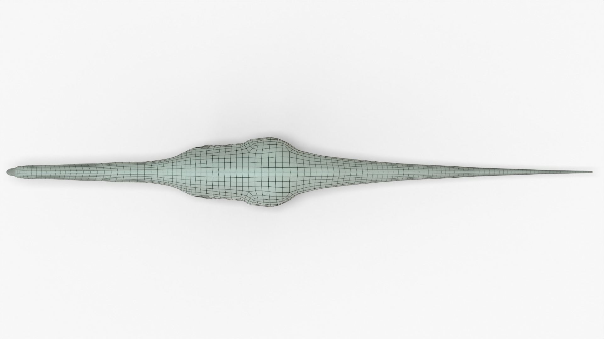 Brontosaurus Rigged Basemesh Low-poly 3D model_12