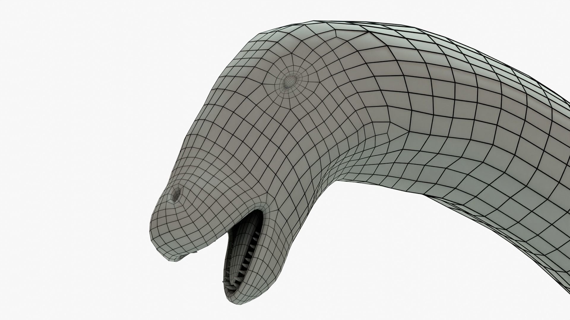 Brontosaurus Rigged Basemesh Low-poly 3D model_5