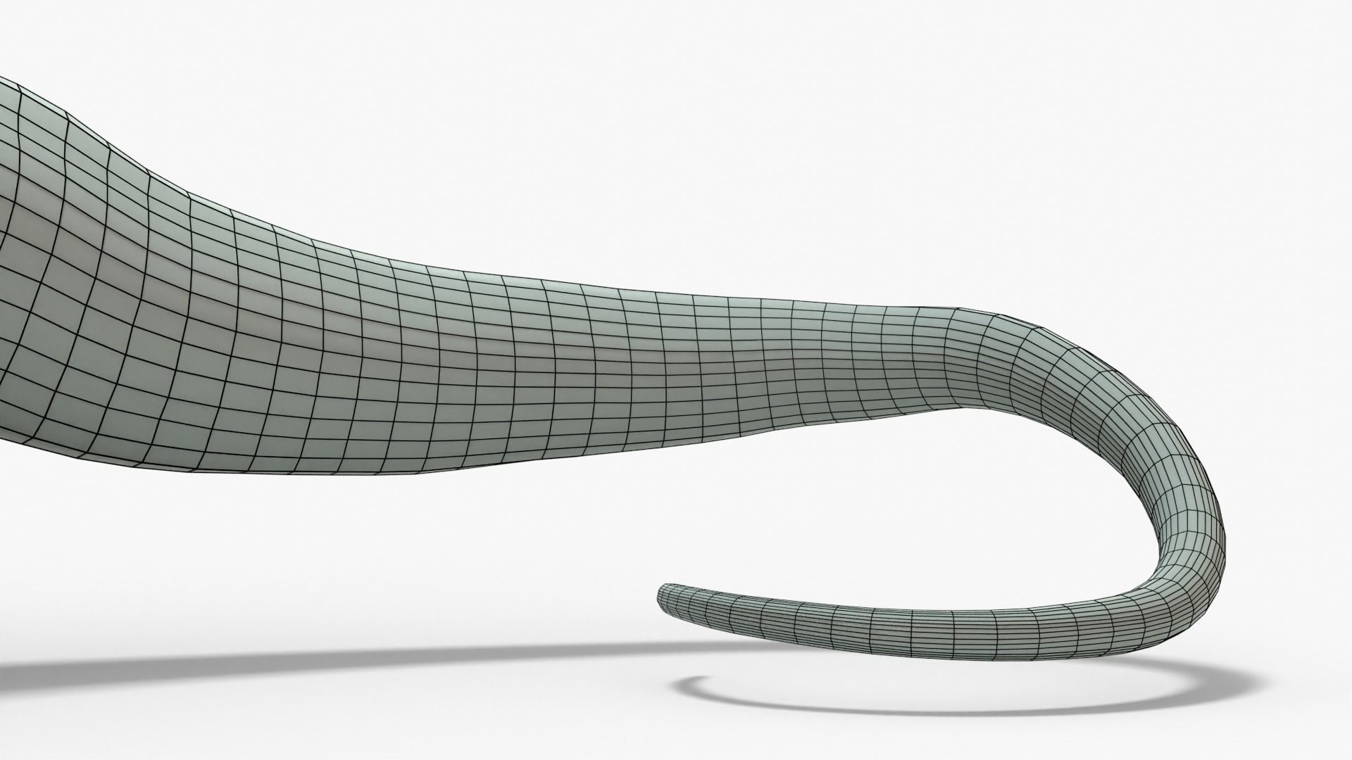 Brontosaurus Rigged Basemesh Low-poly 3D model_11