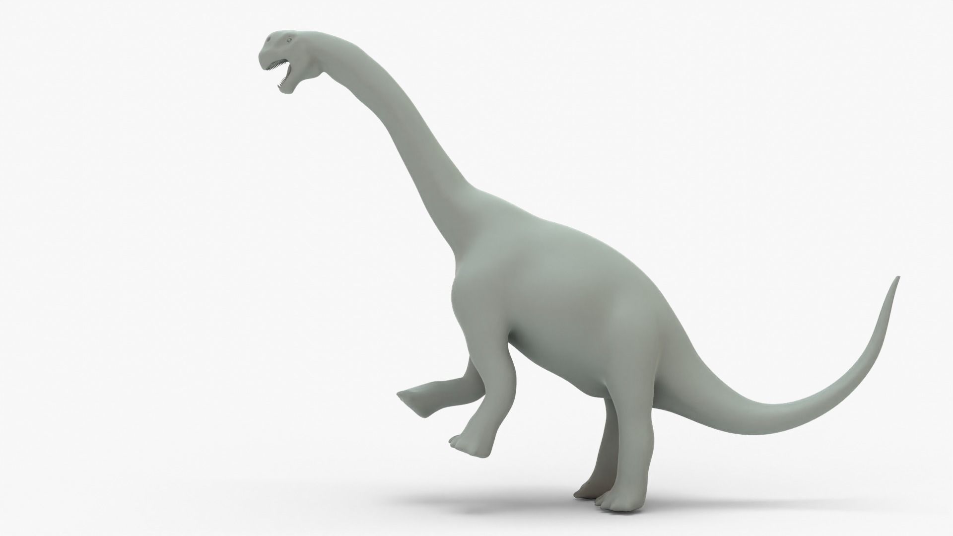 Camarasaurus Rigged Basemesh Low-poly 3D model_8