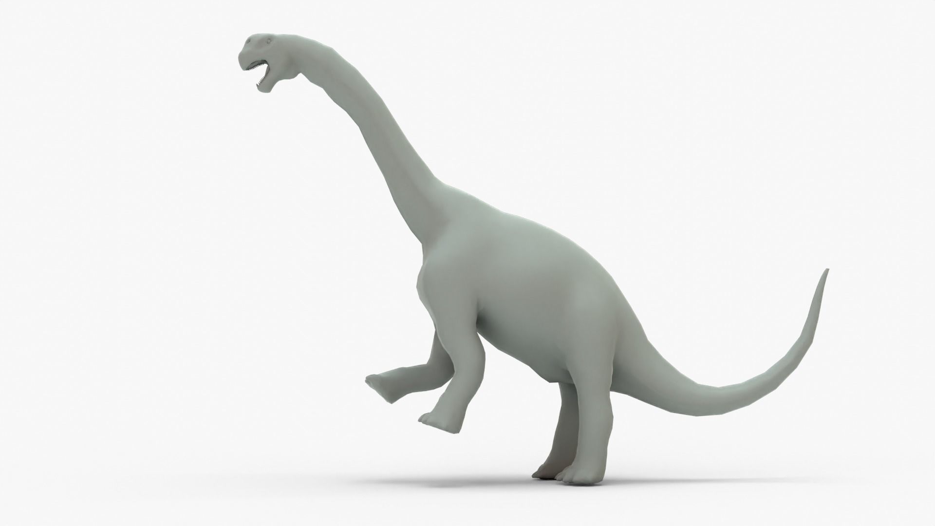 Camarasaurus Rigged Basemesh Low-poly 3D model_2