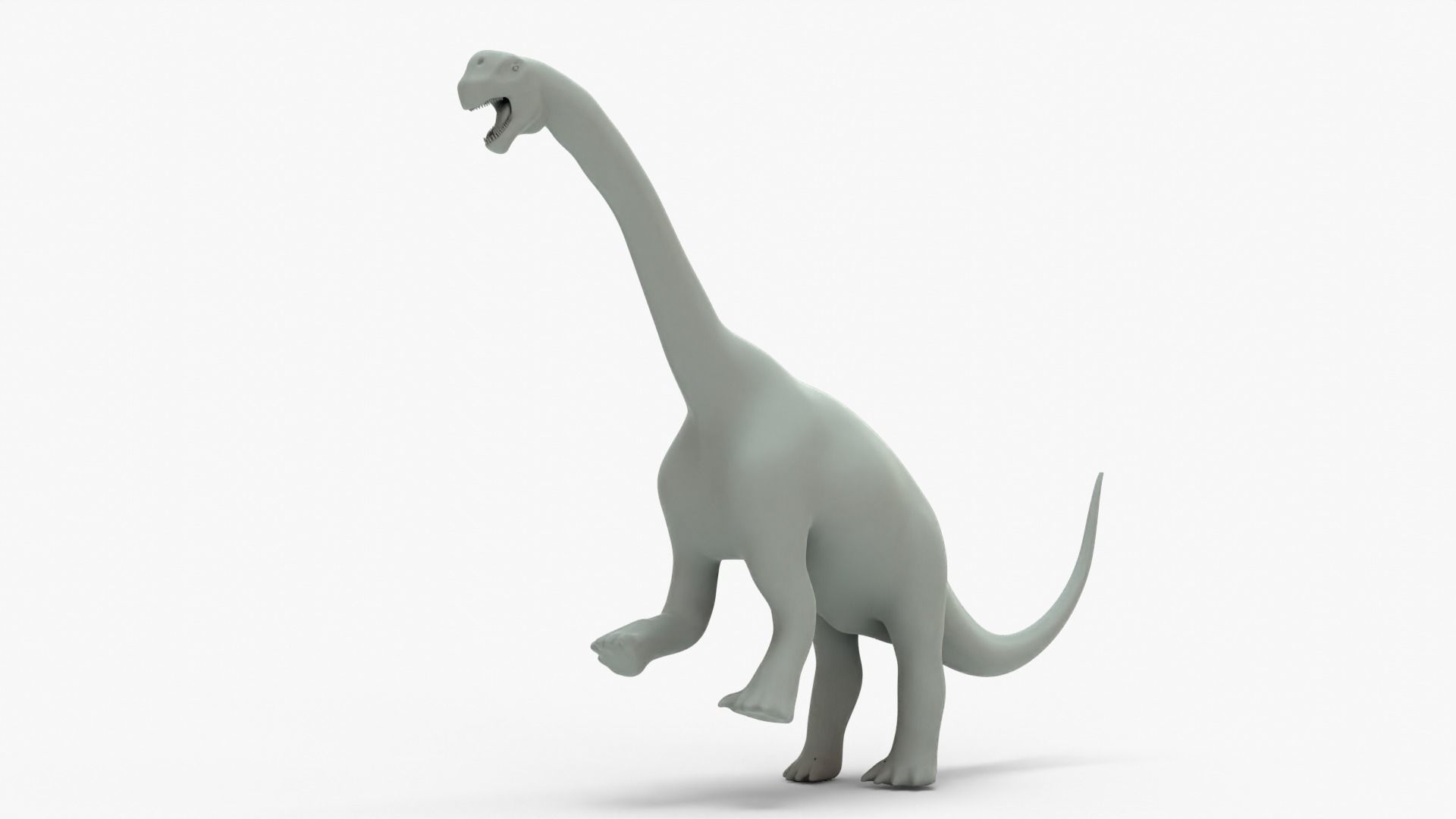 Camarasaurus Rigged Basemesh Low-poly 3D model_11