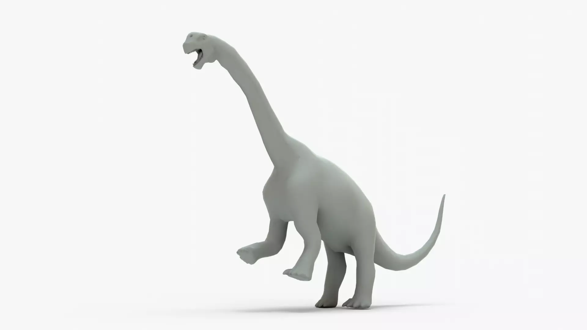 Camarasaurus Rigged Basemesh Low-poly 3D model_0