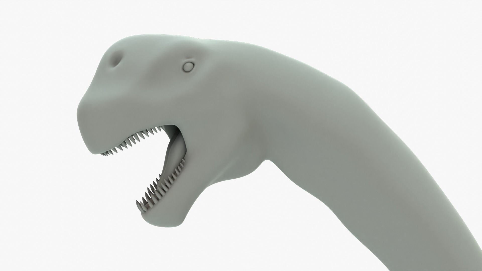 Camarasaurus Rigged Basemesh Low-poly 3D model_12