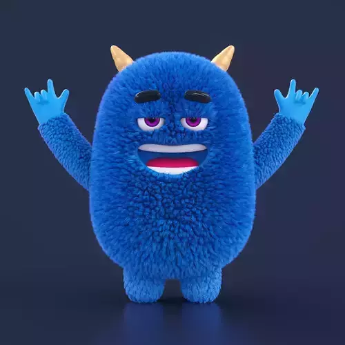 Hairy Monster  3D model