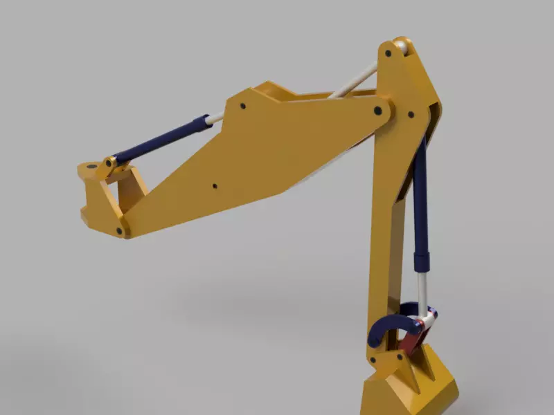 Excavator Arm 3D print model