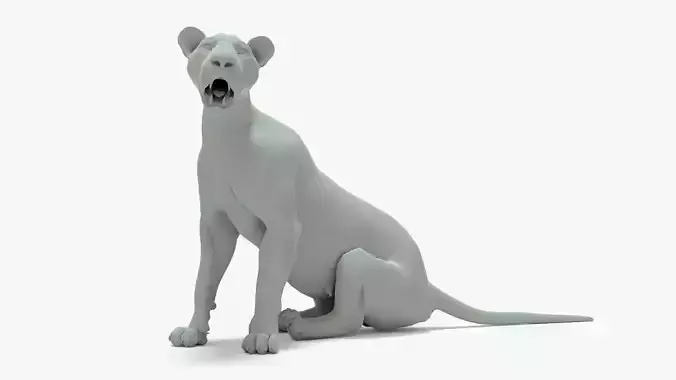 Lioness Rigged Basemesh