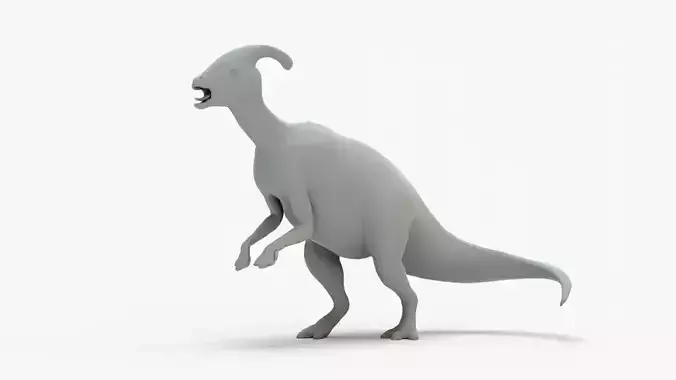 Parasaurolophus Rigged Basemesh