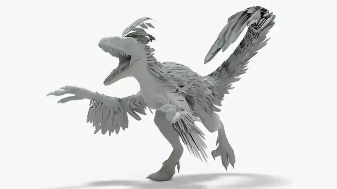 Pyroraptor Rigged Basemesh